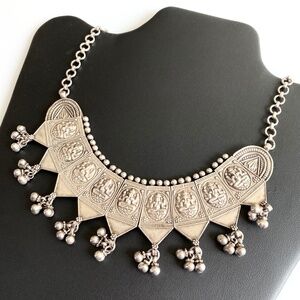 SPECTACULAR HANDMADE MOROCCAN 80 SILVER NECKLACE